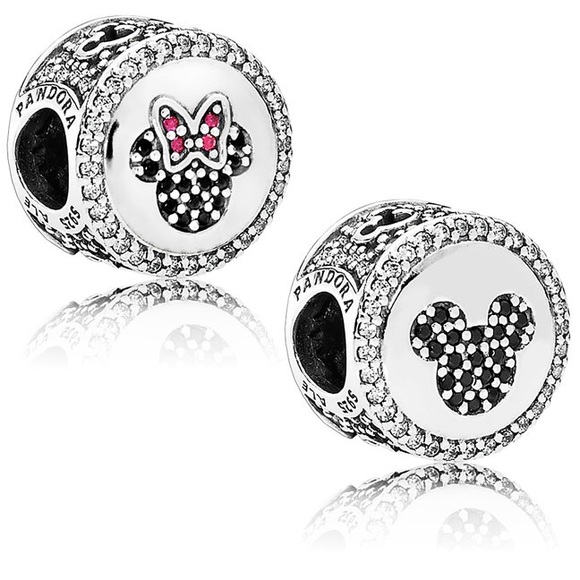 Pandora Mickey and Minnie Icon Charm - Picture 1 of 8